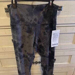 Lululemon womens Align pant 25” Diamond Dye Pitch Grey Graphite Grey